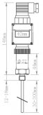 數字顯示器插入類型溫度變送器